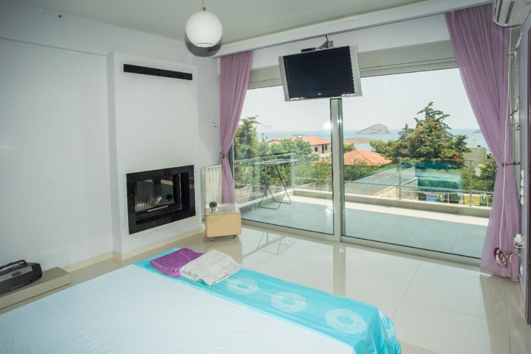 Seaview Pool Villa Near Beach And Athens Airport Pórto Ráfti Exterior foto